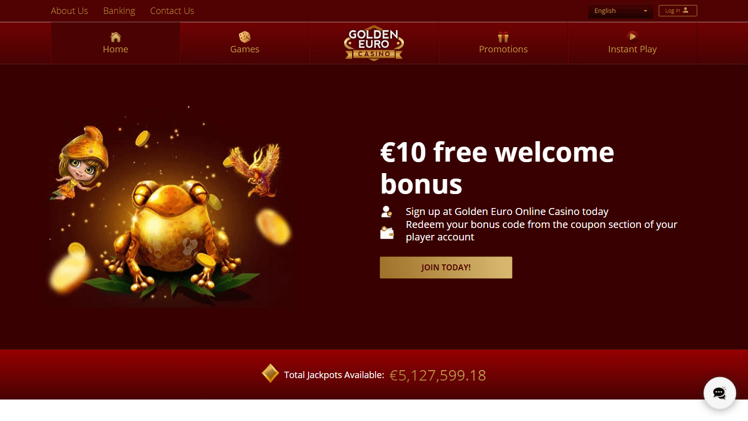 Golden Euro Casino Desktop screenshot